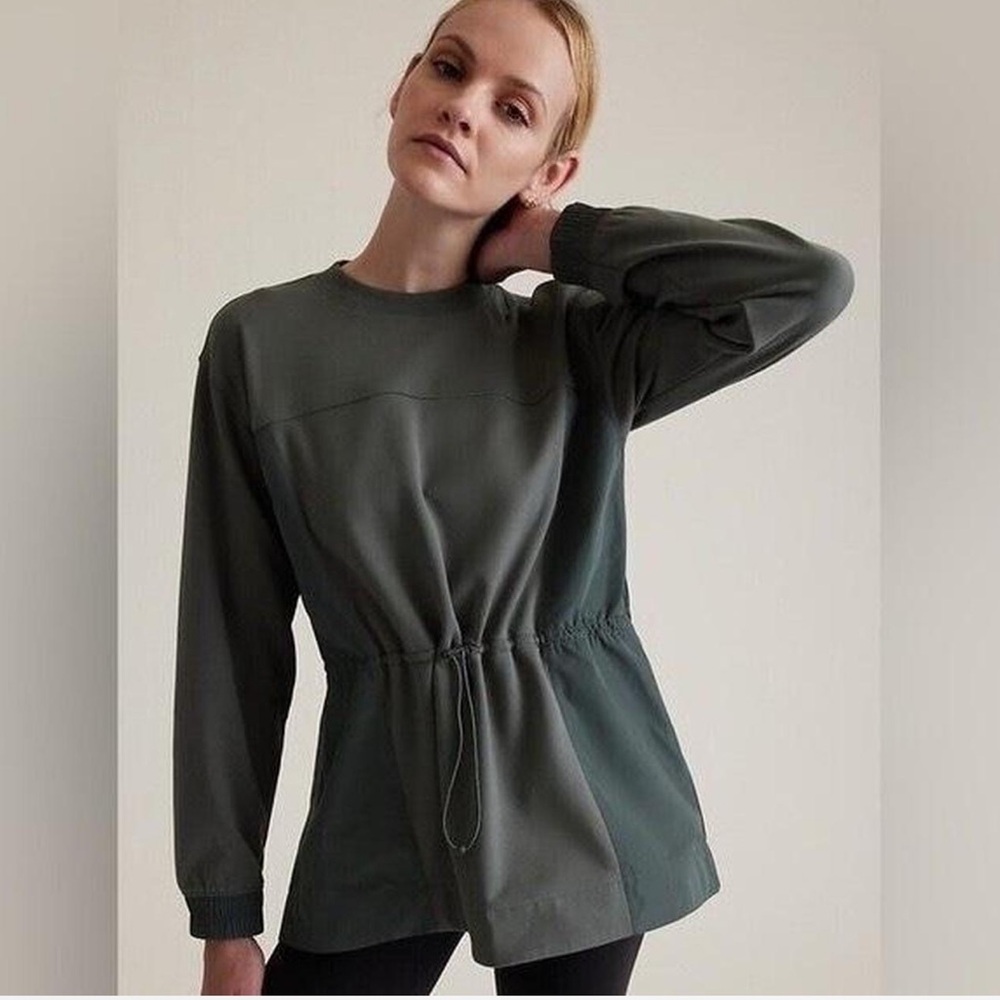 Athleta Triumph Hybrid Crewneck‎ Sweatshirt Size Small - Picture 4 of 4